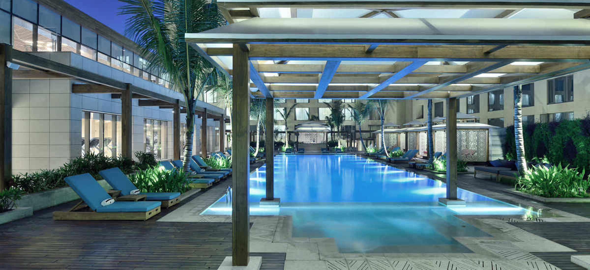 Hotel Jw Marriott Mumbai Sahar Airport Exteriér fotografie The pool at the hotel
