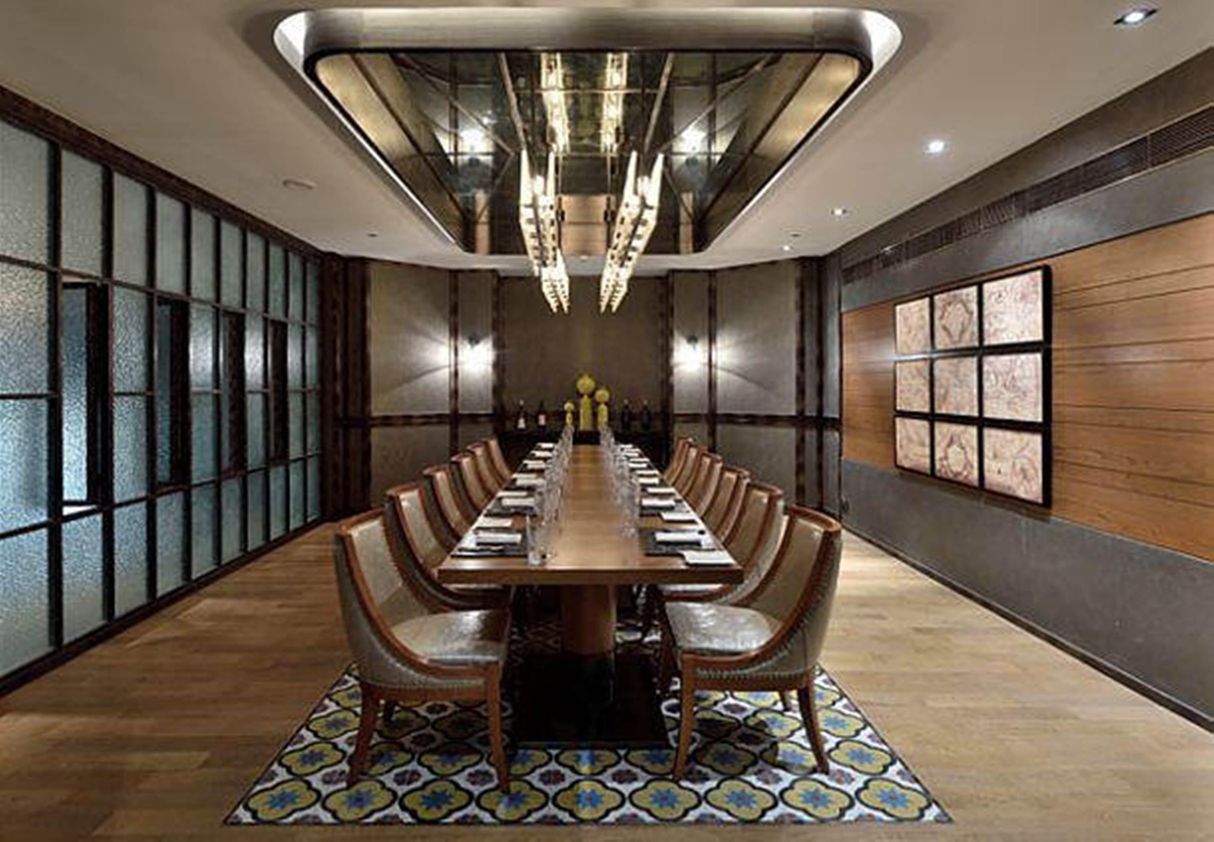 Hotel Jw Marriott Mumbai Sahar Airport Exteriér fotografie The private dining room at the restaurant